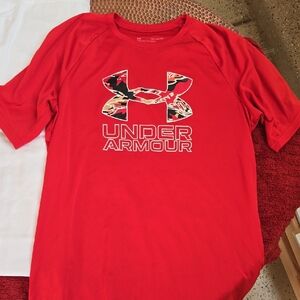 Under Armour Kids Red Logo T-Shirt